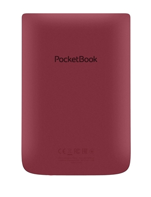 eBookReader PocketBook Touch Lux 5 rød bagfra